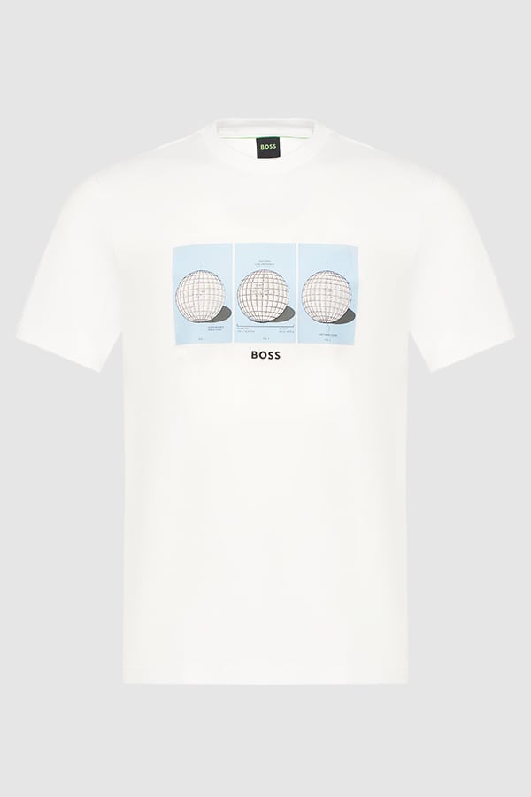 ΜΠΛΟΥΖΑ T-SHIRT BOSS - 100 ΛΕΥΚΟ